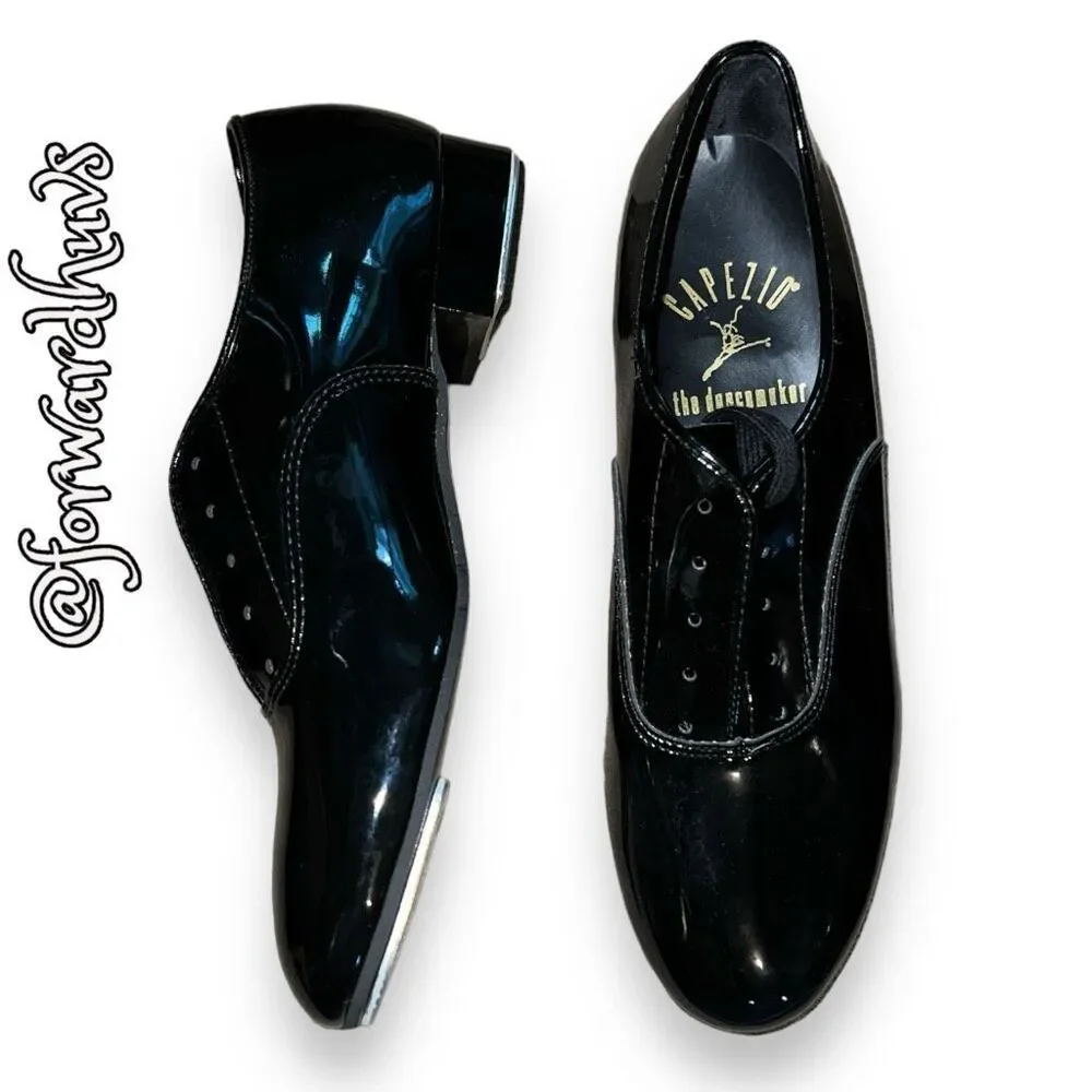 Capezio Style 7713 Patent Leather Tap Shoes Size 5M